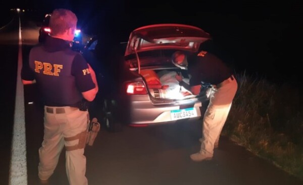 Paraguayos detenidos en Céu Azul con más de 150 kg de droga
