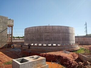 MOPC informa sobre avance de construcción de planta de tratamiento de aguas residuales - San Lorenzo Hoy