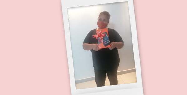 Adriana, otra feliz ganadora de la tablet