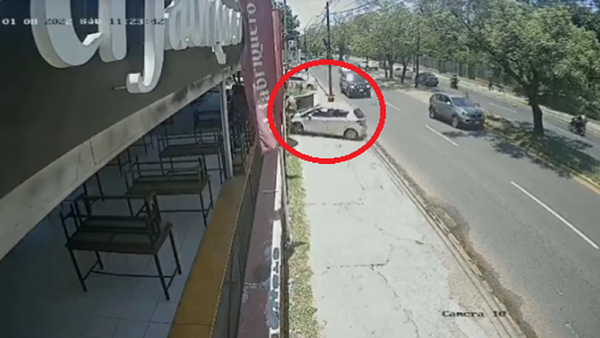 San Lorenzo: Joven se salva de milagro de ser arrollado