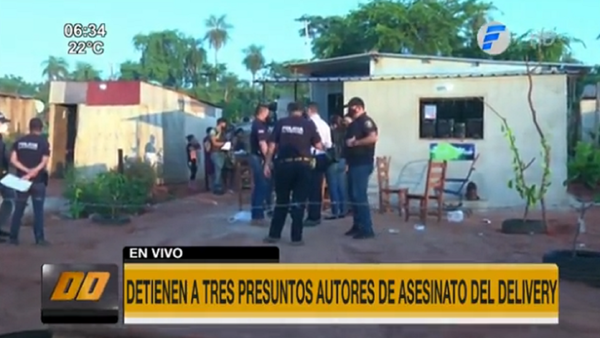 Detenidos tres sospechosos del asesinato de joven delivery