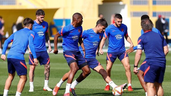 El Atlético ya se entrena en Riad