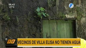 Vecinos de un barrio de Villa Elisa denuncian falta de agua
