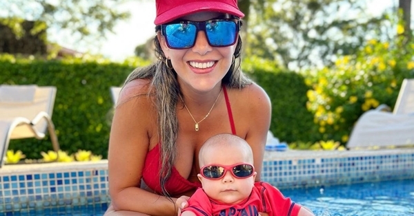 ¡Qué grande está! Maga Páez celebró los 2 meses de Balta