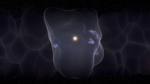 Una burbuja es causa de la formación de estrellas jóvenes
