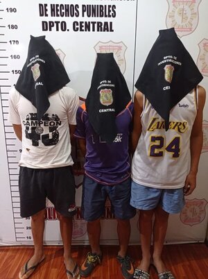 Tres detenidos por crimen de delivery en Luque