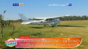 Roban avioneta de hangar en Alto Paraná