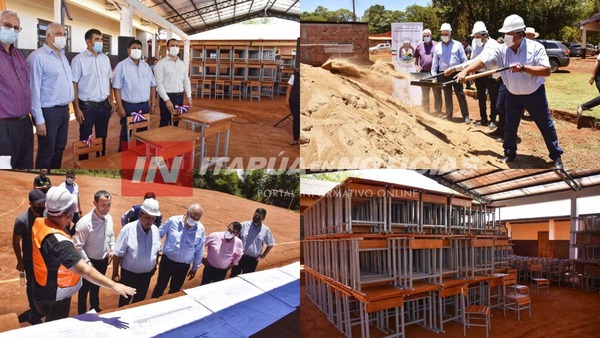 MAYOR_OTAÑO: EL GOBERNACIÓN REALIZÓ PALADA INICIAL PARA EL POLIDEPORTIVO DEL COL. SAN RAMÓN - Itapúa Noticias