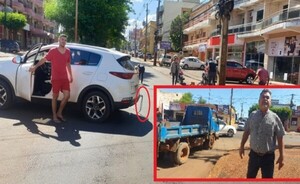 Padre e hijo provocan accidente de un delivery y luego huyen