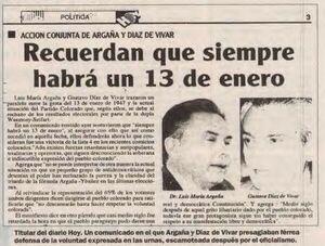 ¿Por qué los colorados dicen que “siempre habrá un 13 de enero”? - Nacionales - ABC Color