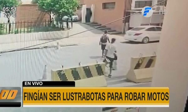 Fingían ser lustrabotas para robar motos | Telefuturo