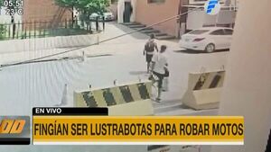 Delincuentes fingían ser lustrabotas para robar motocicletas
