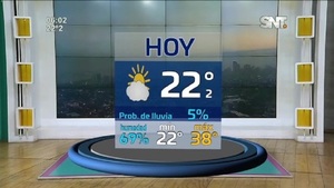 Pronosticó: Agradable a caluroso con bajas probabilidades de lluvia - SNT
