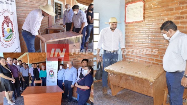 GOBERNACIÓN ENTREGA MOBILIARIO PARA ESCUELAS DE SAN RAFAEL DEL PNA. - Itapúa Noticias