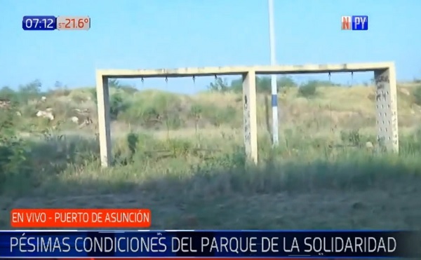 Denuncian abandono e inseguridad en el Parque de la Solidaridad