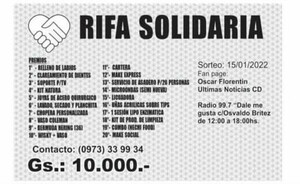 Organizan rifa solidaria para recién nacido que se encuentra en UTI