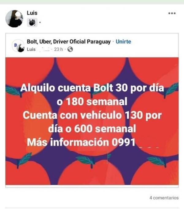 Crónica / Quería alquilar auto de plataforma pero le estafaron, denunció