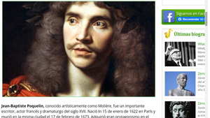 Molière admirado y recordado, con legado vigente 4 siglos después