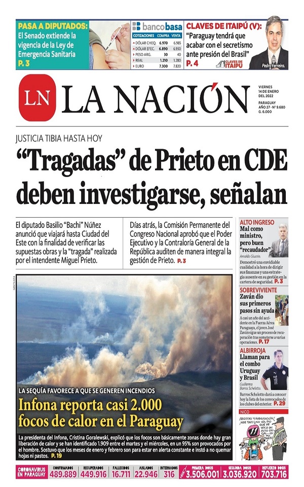 Portadas de este viernes 14 de enero de 2022