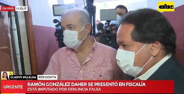 Ramón González Daher se presenta en la Fiscalía y lo trasladan a la comisaría