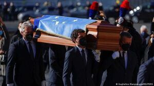 Un funeral de Estado despide en Roma al presidente del Parlamento Europeo