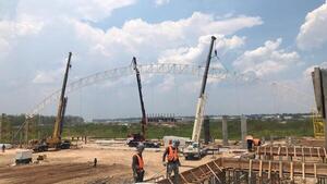 Avanza construcción del Pabellón de Gimnasia, en el predio de la Secretaría Nacional de Deportes | OnLivePy