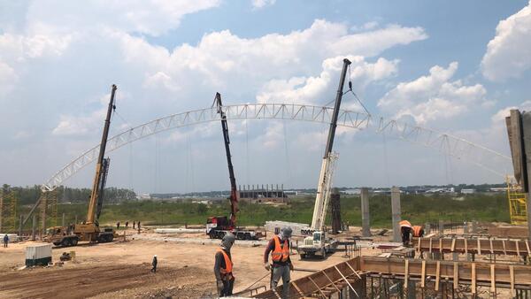 Avanza construcción del Pabellón de Gimnasia, en el predio de la Secretaría Nacional de Deportes | OnLivePy