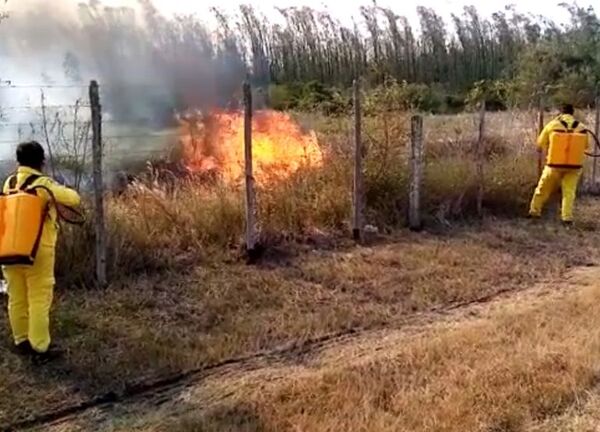Ordenan a bomberos a acuartelarse por aumento de incendios forestales - Nacionales - ABC Color