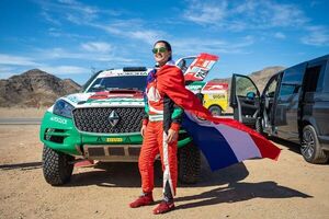 Orgullo: Andrea Lafarja culminó el Rally Dakar en Arabia Saudita