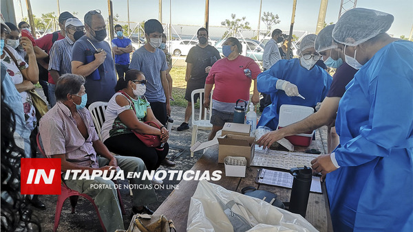 CENTRO DE HISOPADOS PARA ANTÍGENO Y PCR CON MUCHA CONCURRENCIA. - Itapúa Noticias