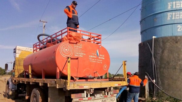 SEN distribuyó agua para más de 2.600 familias en el Chaco afectados por una aguda sequía