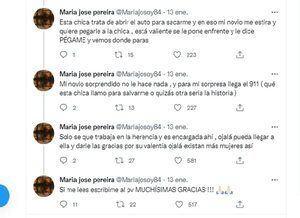 Sororidad milagrosa: valerosa mujer salva a otra de una agresión - Nacionales - ABC Color