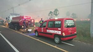 En Luque reportan incendios forestales de gran magnitud