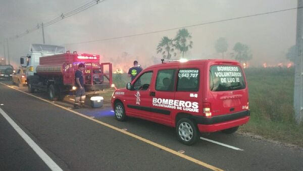 En Luque reportan incendios forestales de gran magnitud