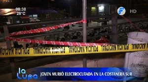 Joven de 18 años fallece electrocutada en la Costanera de Asunción