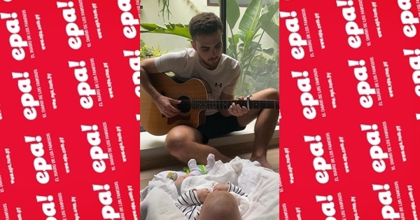 Lo más tierno que verás hoy: Iván Zavala le cantó a su bebé
