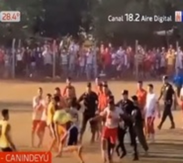 Campeonato termina a golpes en Canindeyú - Paraguay.com