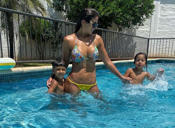 Cristina “Vita” Aranda y sus hijos pasaron un finde a pura diversión - Gente - ABC Color