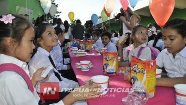 PROVISIÓN DE MERIENDA ESCOLAR SERÁ DESDE EL PRIMER DÍA DE CLASES EN ITAPÚA - Itapúa Noticias