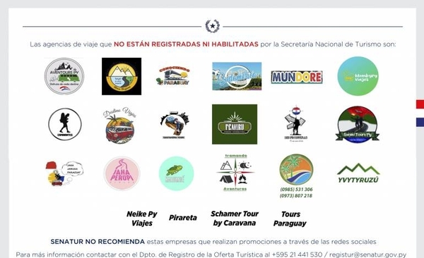 Diario HOY | Dan a conocer las empresas de turismo no habilitadas ni registradas ante Senatur