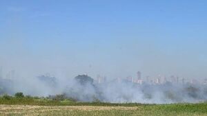 Focos de incendios provocados en Banco San Miguel siguen sin control - Nacionales - ABC Color