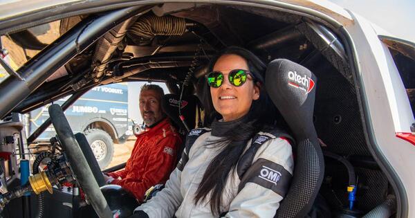 Tras culminar el rally en suelo saudí, Lafarja retornó al país