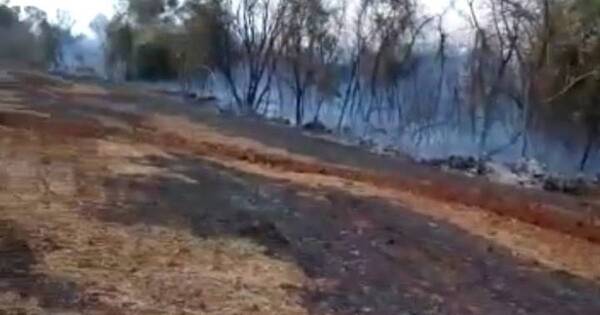 La Nación / Grandes incendios en San Miguel e Iruña