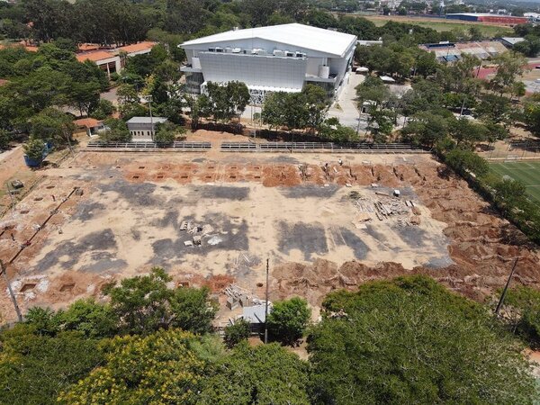 Avanza la construcción del Pabellón de Gimnasia en la sede de la SND - .::Agencia IP::.