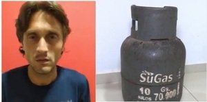 Detienen a cuidacoches por robo de una garrafa en Asunción