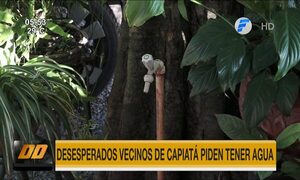 Desesperados vecinos de Capiatá piden tener agua | Telefuturo