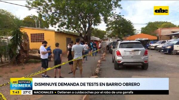 Disminuyó cantidad de hisopados en el Hospital de Barrio Obrero  - ABC Noticias - ABC Color