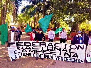Campesinos protestan por abandono a la pequeña producción y persecución a comunidades indígenas