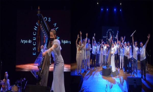 Orquesta H2O Sonidos del Agua estrena el Arpa de Agua para amplificar su mensaje de conciencia ambiental en el mundo – Prensa 5