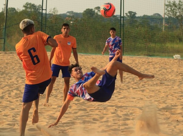 Sub 20 de fútbol playa: muchos goles en la jornada inaugural - APF